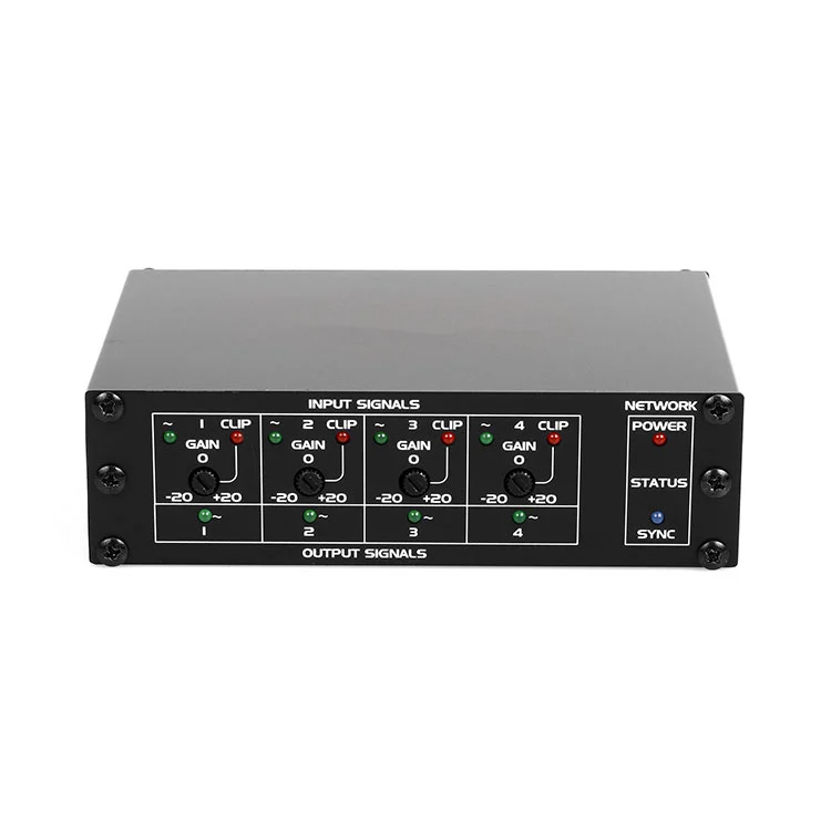 4 Mic and Line Inputs Dante Interface